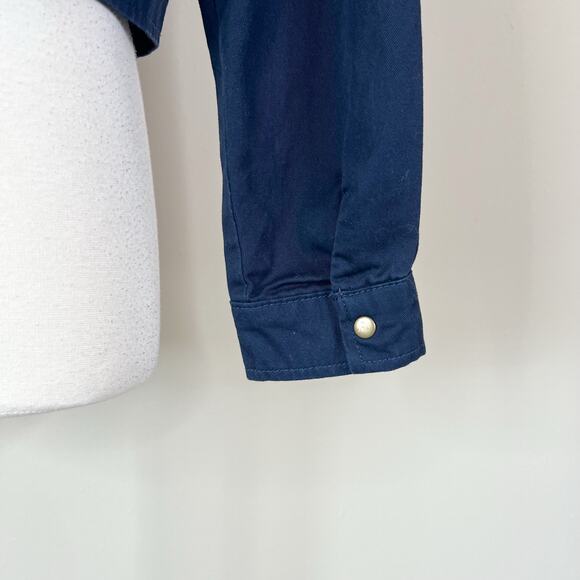 Vintage | 90s Looney Tunes Bugs Bunny Navy Blue That's All Folks Zip Jacket M - Picture 9 of 11